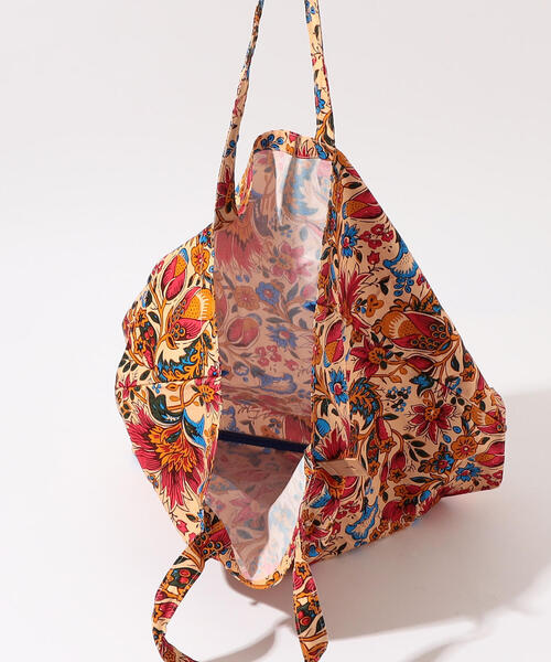 SOULEIADO（ソレイアード）の「SOULEIADO コットンオックス ポケッタブルトートバッグ（トートバッグ・レディース・ベージュ系その他/ピンク系その他/ブラック系その他・FREE）」の13枚目の写真