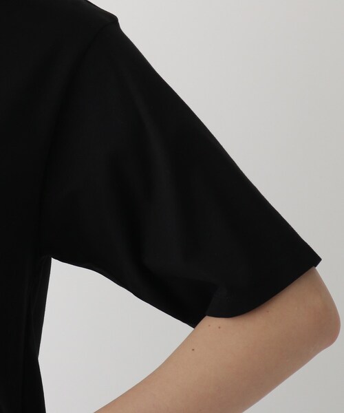 OPAQUE.CLIP(オペークドットクリップ)の「◆シルキースーピマ ドッキングペプラムカットソー【WEB限定カラー・サイズ】(Tシャツ/カットソー・レディース・チャコールグレー/ブラック/ホワイト系/ライトグレー系7・40/38/42/36)」の19枚目の写真