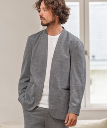 mj8744- SOFT TOUCH HERRINGBONE EASY JACKET イージージャケット