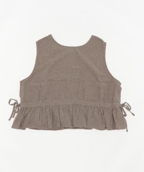 Samansa Mos2（サマンサ モスモス）の「前後着ギャザーベスト（ベスト・レディース・ベージュ/グレー/チャコール・ﾌﾘ-）」の19枚目の写真