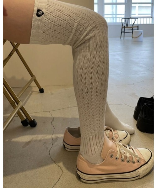 epine（エピヌ）の「Ee Heart logo loose socks（ソックス/靴下