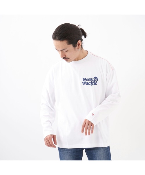 Ocean Pacific（オーシャンパシフィック）の「Ocean Pacific/オーシャンパシフィック Tシャツ 長袖 シャツ メンズ トップス バックプリント ブランド ロンT（Tシャツ/カットソー・レディース・ホワイト/ブラック/ヘザーグレー/ネイビー/ピンク・L/M/XL）」の10枚目の写真