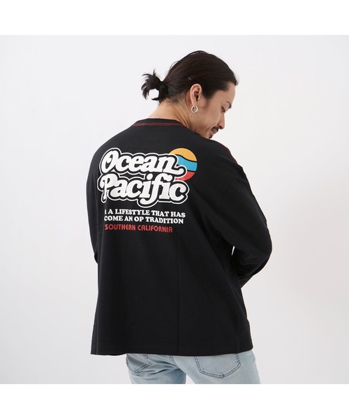 Ocean Pacific（オーシャンパシフィック）の「Ocean Pacific/オーシャンパシフィック Tシャツ 長袖 シャツ メンズ トップス バックプリント ブランド ロンT（Tシャツ/カットソー・レディース・ホワイト/ブラック/ヘザーグレー/ネイビー/ピンク・L/M/XL）」の22枚目の写真