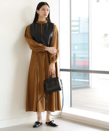 Ray BEAMS | RBS / フェイクレザー ベスト セット ワンピース(ワンピース)