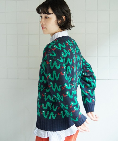 ビュルデサボン　ニット bulle de savon（ビュルデサボン）の「heavy heviheviジャガード