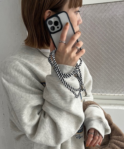DISCOAT(ディスコート)の「スマホコードショルダーストラップ(スマホグッズ・レディース・ブラック/パープル/オレンジ/イエロー/グリーン/ピンク・FREE)」の8枚目の写真