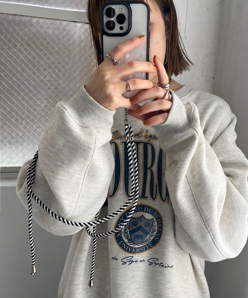 DISCOAT(ディスコート)の「スマホコードショルダーストラップ(スマホグッズ・レディース・ブラック/パープル/オレンジ/イエロー/グリーン/ピンク・FREE)」の7枚目の写真