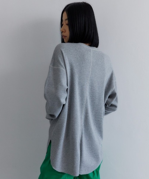 CASA FLINE（カーサフライン）の「フロントスナップサーマルトップス（Tシャツ/カットソー・レディース・ホワイト/ブラック/グレー・FREE）」の9枚目の写真