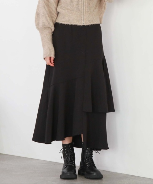 archives(アルシーヴ)の「アシメラッフルティアードスカート(スカート・レディース・モカ/アイボリー/ブラック/ブルー/ベージュ/ミント/ブラウン・MEDIUM/SMALL)」の14枚目の写真