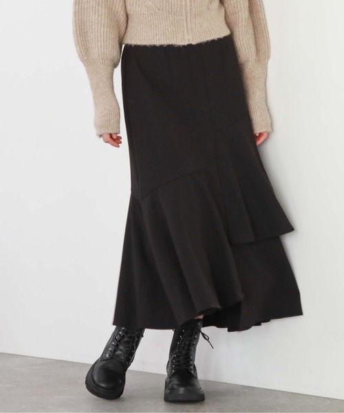 archives(アルシーヴ)の「アシメラッフルティアードスカート(スカート・レディース・モカ/アイボリー/ブラック/ブルー/ベージュ/ミント/ブラウン・MEDIUM/SMALL)」の15枚目の写真