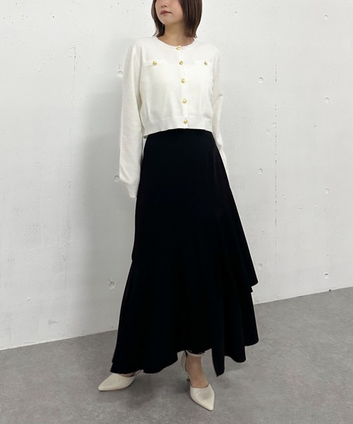 セール】アシメラッフルティアードスカート（スカート）｜archives  