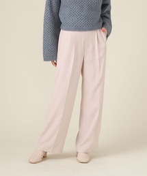 ベルト付きワイドパンツ