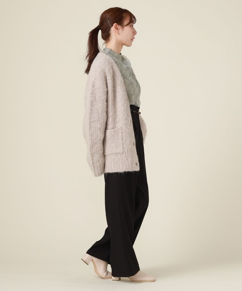 archives（アルシーヴ）の「ベルト付きワイドパンツ（スラックス・レディース・ダークブラウン/ブラック/アイボリー・MEDIUM）」の22枚目の写真