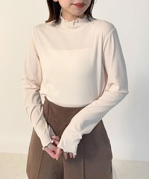 Heather（ヘザー）の「シアーテレコハイネックカットソー　171523（Tシャツ/カットソー）」