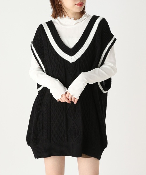 Heather(ヘザー)の「シアーテレコハイネックカットソー 171523(Tシャツ/カットソー・レディース・ベージュ/オフホワイト/ブラック・FREE)」の19枚目の写真