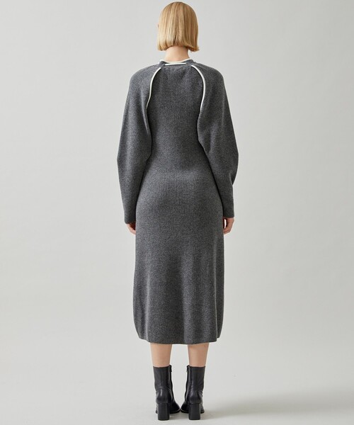 TAN(タン)の「【TAN(タン)】ドッグレッグワンピース(ワンピース・レディース・グレー/アイボリー/ブラック・FREE)」の19枚目の写真