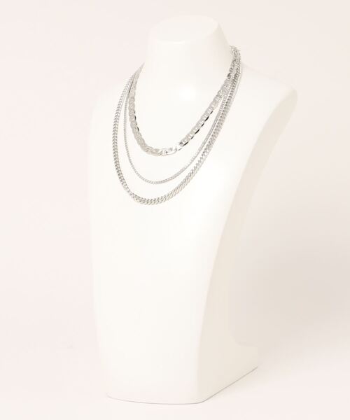 EGOIST（エゴイスト）の「ラインストーン3連ネックレス（ネックレス・レディース・ゴールド/シルバー・FREE）」の10枚目の写真