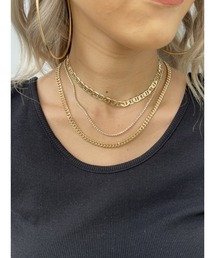 EGOIST | ラインストーン3連ネックレス(ネックレス)