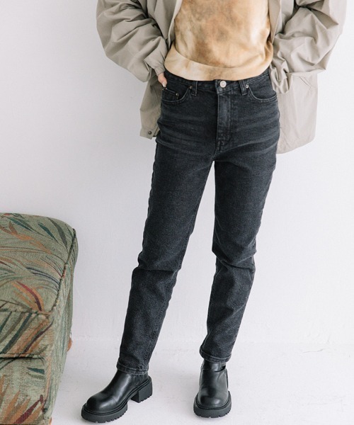 PINUEプリーツデニムセットアップ(BLACK) 干場別注 S.Slim STR 5pocket USD クロップドデニム – MINIMAL