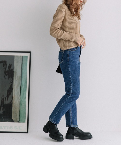 PINUEプリーツデニムセットアップ(BLACK) pinue】プリーツデニムセットアップ（BLACK）