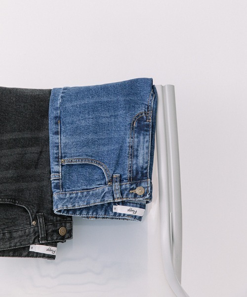 Flugge（フラッジー）の「peet up denim/ピートアップデニム（デニムパンツ・レディース・ブルー系/ブラック・SMALL/MEDIUM）」の3枚目の写真