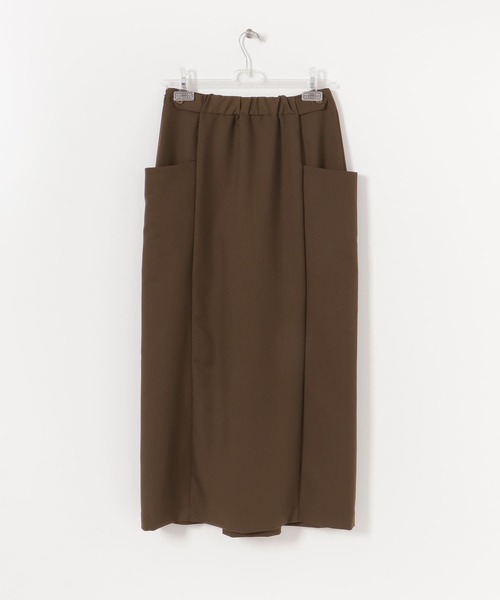 LAATO（ラート）の「TACK LONG TIGHT SKIRT（スカート・レディース・オフホワイト/カーキ・FREE）」の5枚目の写真