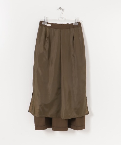 LAATO（ラート）の「TACK LONG TIGHT SKIRT（スカート・レディース・オフホワイト/カーキ・FREE）」の6枚目の写真