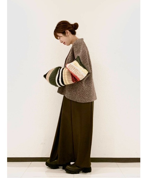 LAATO（ラート）の「TACK LONG TIGHT SKIRT（スカート・レディース・オフホワイト/カーキ・FREE）」の17枚目の写真