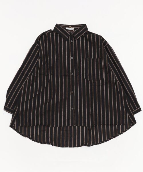 sandy（サンディー）の「【sandy】レギュラーカラーBIGポケットシャツ（シャツ/ブラウス・レディース・ブラック系その他/グレー系その他/ブラック系その他2/グリーン系その他・FREE）」の2枚目の写真