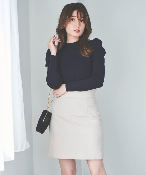 31 Sons de mode（トランテアン　ソン　ドゥ　モード）の「キルティングミニスカート（スカート・レディース・ネイビー/ピンク/グレー系その他・36/38）」の13枚目の写真