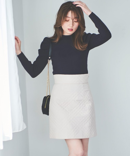 31 Sons de mode（トランテアン　ソン　ドゥ　モード）の「キルティングミニスカート（スカート・レディース・ネイビー/ピンク/グレー系その他・36/38）」の14枚目の写真