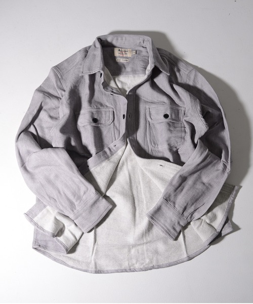 SILVER BULLET(シルバーバレット)の「『ALCARZA/アルカーザ』長袖ヘヴィネルシャツ(シャツ/ブラウス・メンズ・グレー/サックスブルー/ブラック/ネイビー/ピンク/アイボリー/カーキ・L/XL/M)」の12枚目の写真