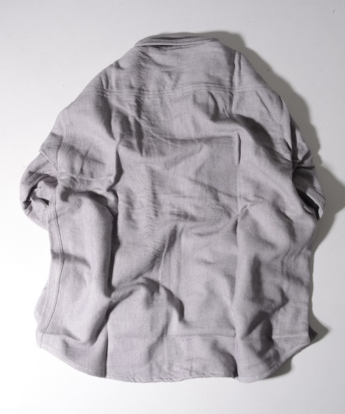 SILVER BULLET(シルバーバレット)の「『ALCARZA/アルカーザ』長袖ヘヴィネルシャツ(シャツ/ブラウス・メンズ・グレー/サックスブルー/ブラック/ネイビー/ピンク/アイボリー/カーキ・L/XL/M)」の13枚目の写真