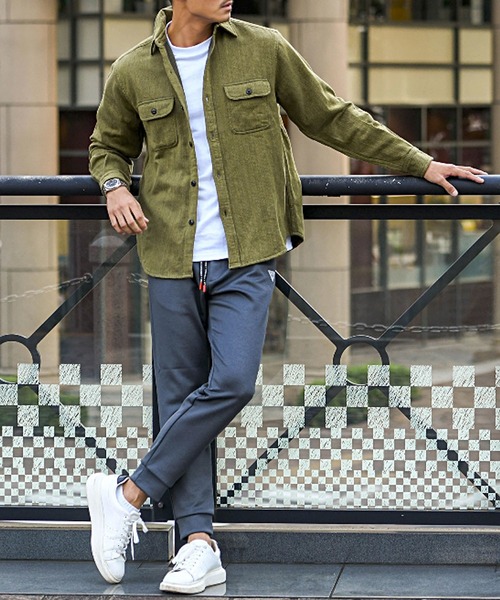 SILVER BULLET(シルバーバレット)の「『ALCARZA/アルカーザ』長袖ヘヴィネルシャツ(シャツ/ブラウス・メンズ・グレー/サックスブルー/ブラック/ネイビー/ピンク/アイボリー/カーキ・L/XL/M)」の21枚目の写真