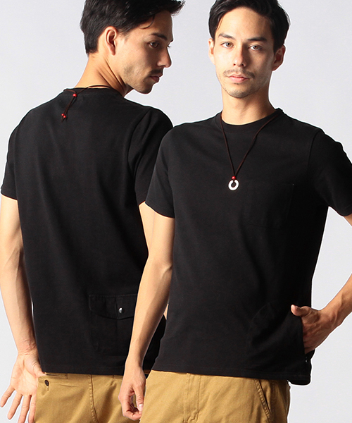 BEAMS(ビームス)の「BEAMS / ポケット付き ヘビーウェイトTシャツ(Tシャツ/カットソー・メンズ・ネイビー/ブラック/ライトグレー/ホワイト・LARGE/MEDIUM/SMALL/X-LARGE)」の1枚目の写真