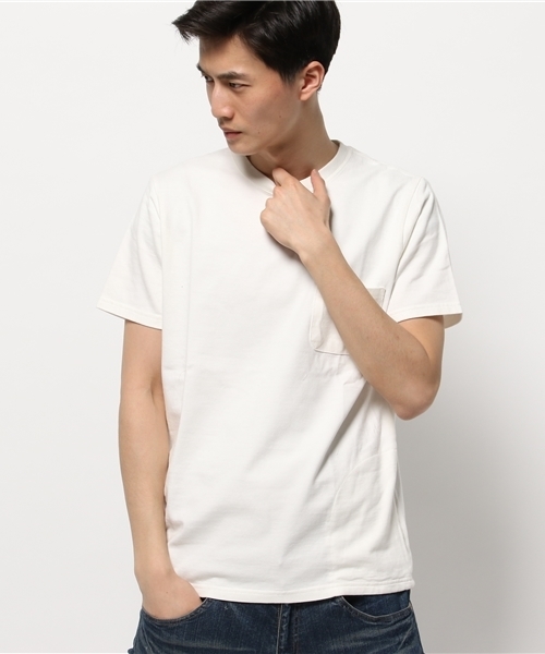 BEAMS(ビームス)の「BEAMS / ポケット付き ヘビーウェイトTシャツ(Tシャツ/カットソー・メンズ・ネイビー/ブラック/ライトグレー/ホワイト・LARGE/MEDIUM/SMALL/X-LARGE)」の20枚目の写真