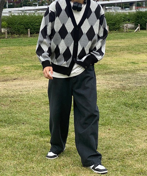 セール】アーガイル柄カーディガン（カーディガン/ボレロ）｜kutir
