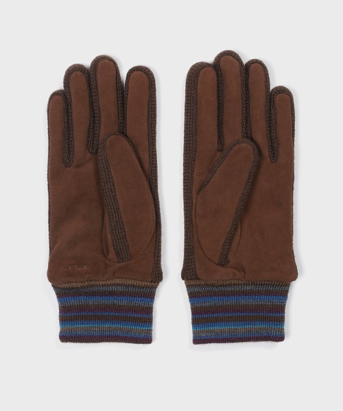 Paul Smith（ポールスミス）の「マルチリブ スウェードグローブ