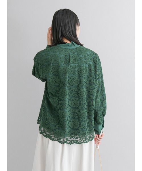Te chichi CLASSIC(テチチクラシック)の「スカラップレースボウタイブラウス(シャツ/ブラウス・レディース・ブラック/オフホワイト/グリーン・フリ-)」の19枚目の写真