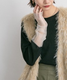 KBF | ガラススリーブニット(ニット/セーター)