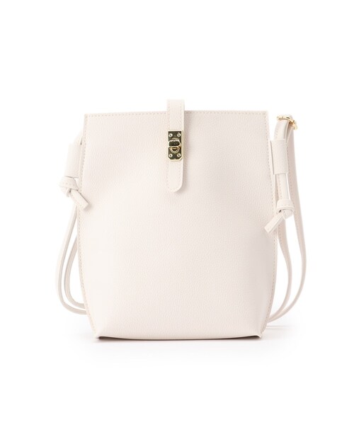 grove（グローブ）の「◆ヒネリサイドノットミニショルダー（ショルダーバッグ・レディース・ライトグリーン/ライトグレー/ブラック/オフホワイト・00）」の2枚目の写真