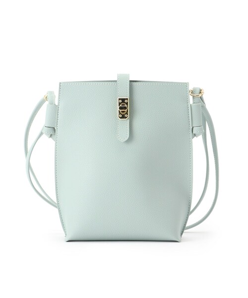 grove（グローブ）の「◆ヒネリサイドノットミニショルダー（ショルダーバッグ・レディース・ライトグリーン/ライトグレー/ブラック/オフホワイト・00）」の4枚目の写真