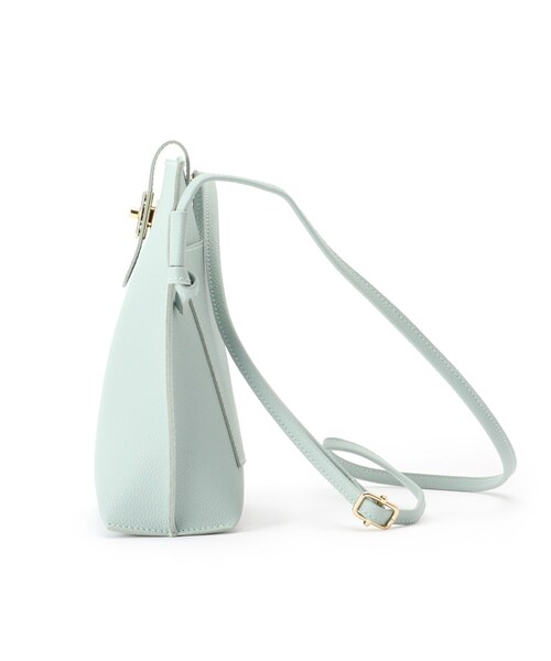 grove（グローブ）の「◆ヒネリサイドノットミニショルダー（ショルダーバッグ・レディース・ライトグリーン/ライトグレー/ブラック/オフホワイト・00）」の6枚目の写真