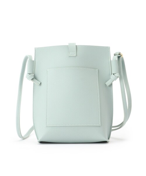 grove（グローブ）の「◆ヒネリサイドノットミニショルダー（ショルダーバッグ・レディース・ライトグリーン/ライトグレー/ブラック/オフホワイト・00）」の7枚目の写真