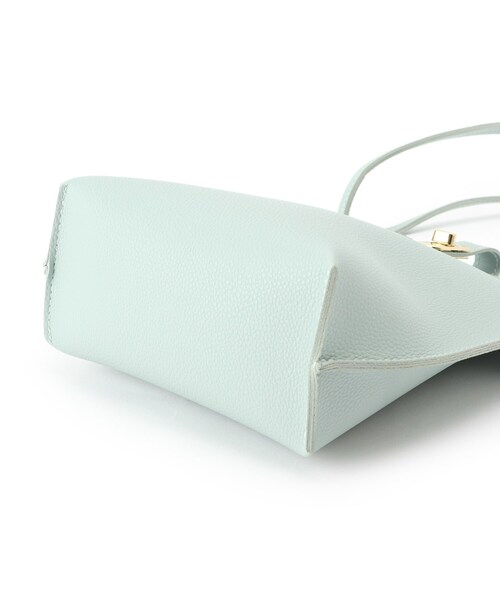 grove（グローブ）の「◆ヒネリサイドノットミニショルダー（ショルダーバッグ・レディース・ライトグリーン/ライトグレー/ブラック/オフホワイト・00）」の8枚目の写真