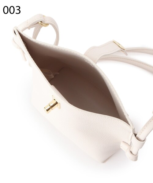 grove（グローブ）の「◆ヒネリサイドノットミニショルダー（ショルダーバッグ・レディース・ライトグリーン/ライトグレー/ブラック/オフホワイト・00）」の9枚目の写真