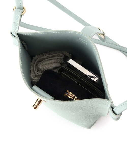 grove（グローブ）の「◆ヒネリサイドノットミニショルダー（ショルダーバッグ・レディース・ライトグリーン/ライトグレー/ブラック/オフホワイト・00）」の13枚目の写真