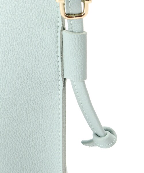 grove（グローブ）の「◆ヒネリサイドノットミニショルダー（ショルダーバッグ・レディース・ライトグリーン/ライトグレー/ブラック/オフホワイト・00）」の16枚目の写真