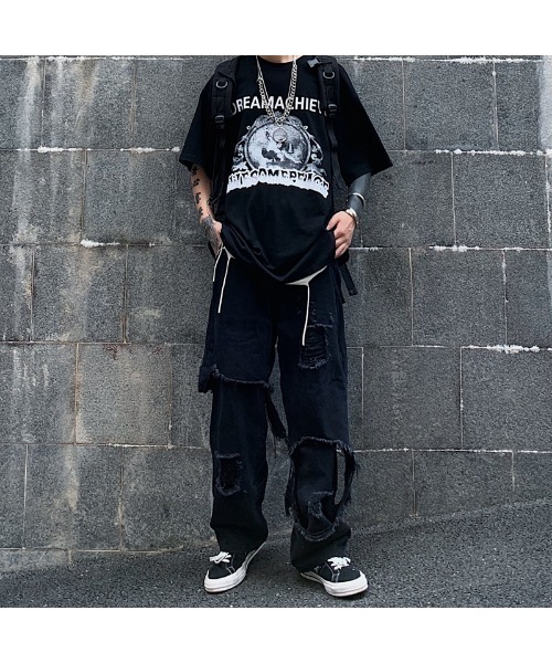 DEVICE(デバイス)の「ルーズデザイン ダメージ デニムパンツ(デニムパンツ・メンズ・ブラック/ブルー・FREE)」の7枚目の写真