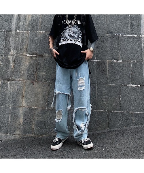 DEVICE(デバイス)の「ルーズデザイン ダメージ デニムパンツ(デニムパンツ・メンズ・ブラック/ブルー・FREE)」の14枚目の写真